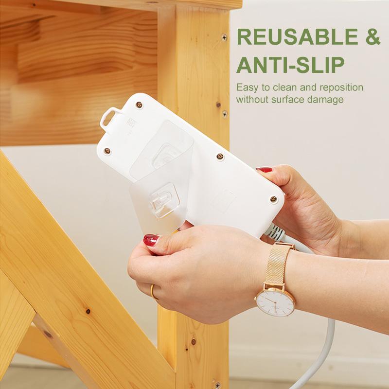 Ganci adesivi biadesivi per un'organizzazione senza forature