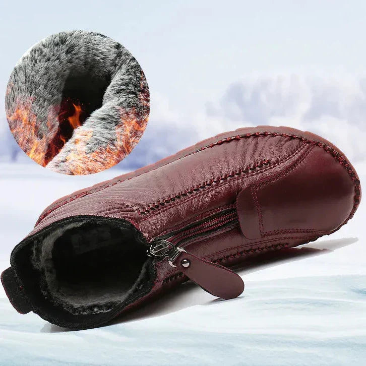 Botines antideslizantes de cuero sintético: elegancia y seguridad en el día a día